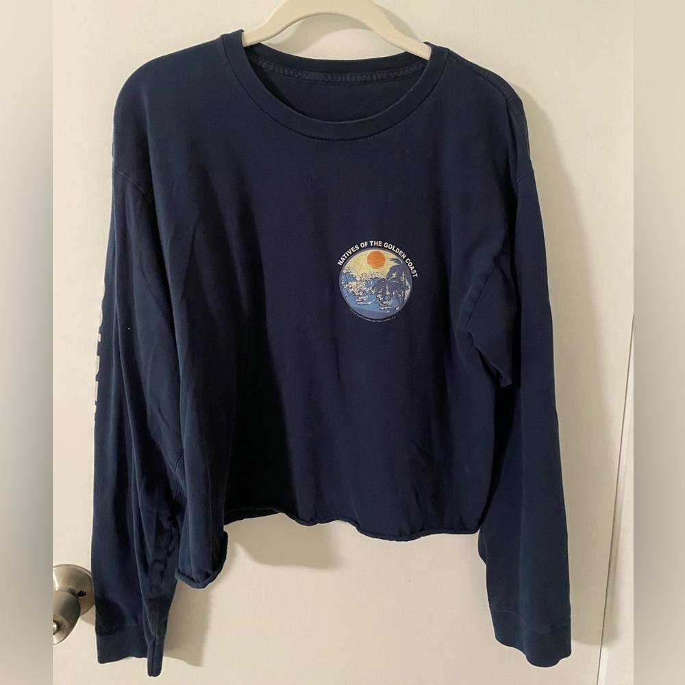 Women’s Navy Long Sleeve Graphic Tee